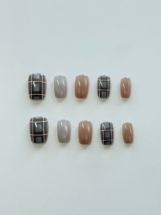 CatEye-Mocha Plaid
